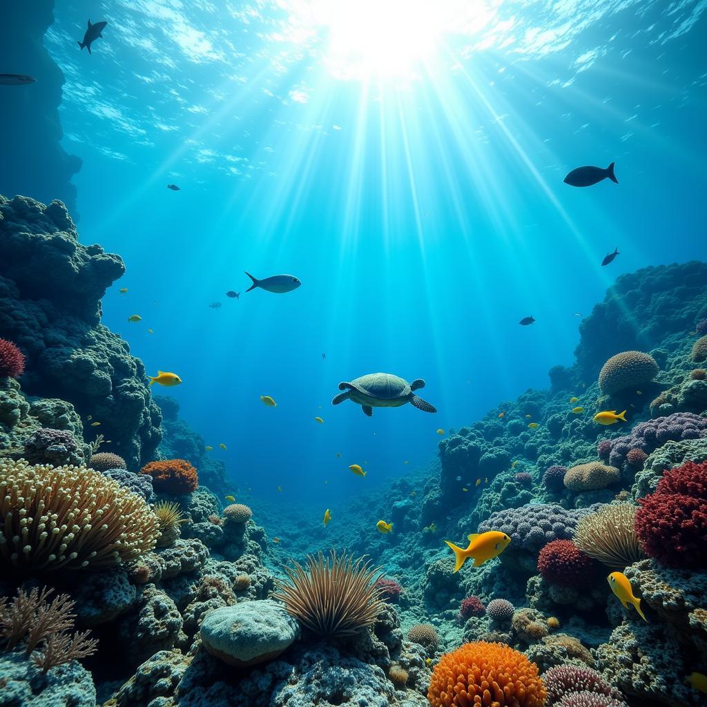 Stunning underwater scene from "Our Planet" coastal seas episode