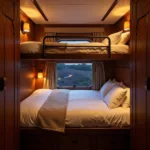 Overnight sleeper train Caledonian Sleeper journey from Edinburgh to London