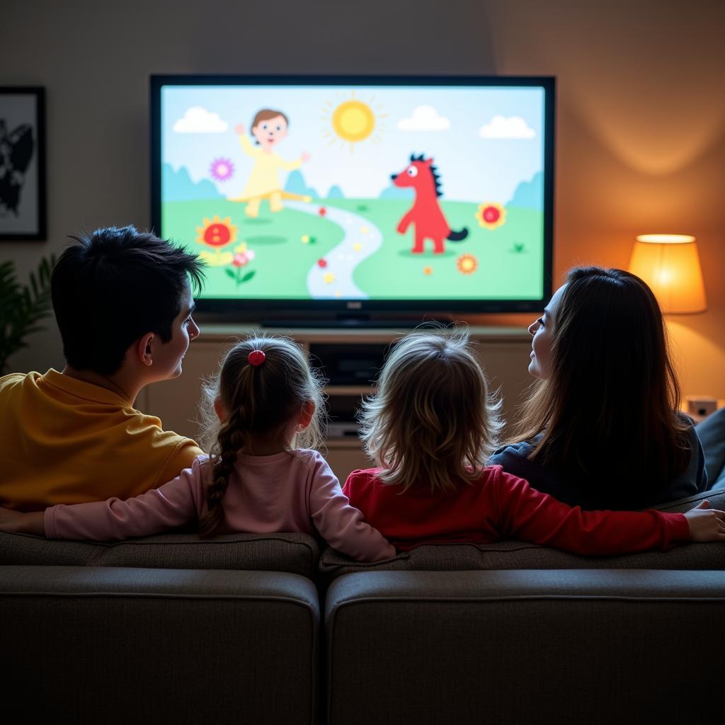 Parents actively monitoring and guiding children's television viewing habits