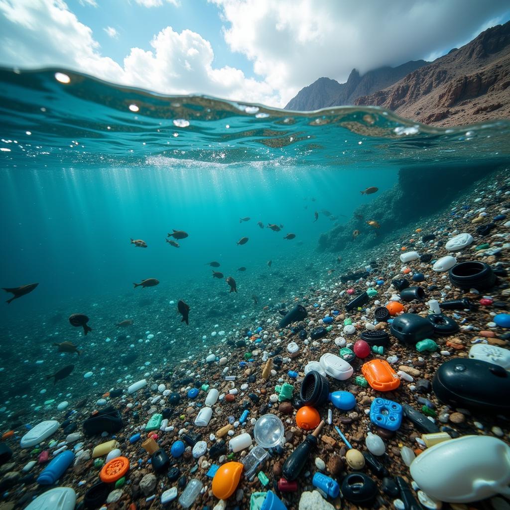 Plastic pollution causing severe environmental damage in oceans and landfills