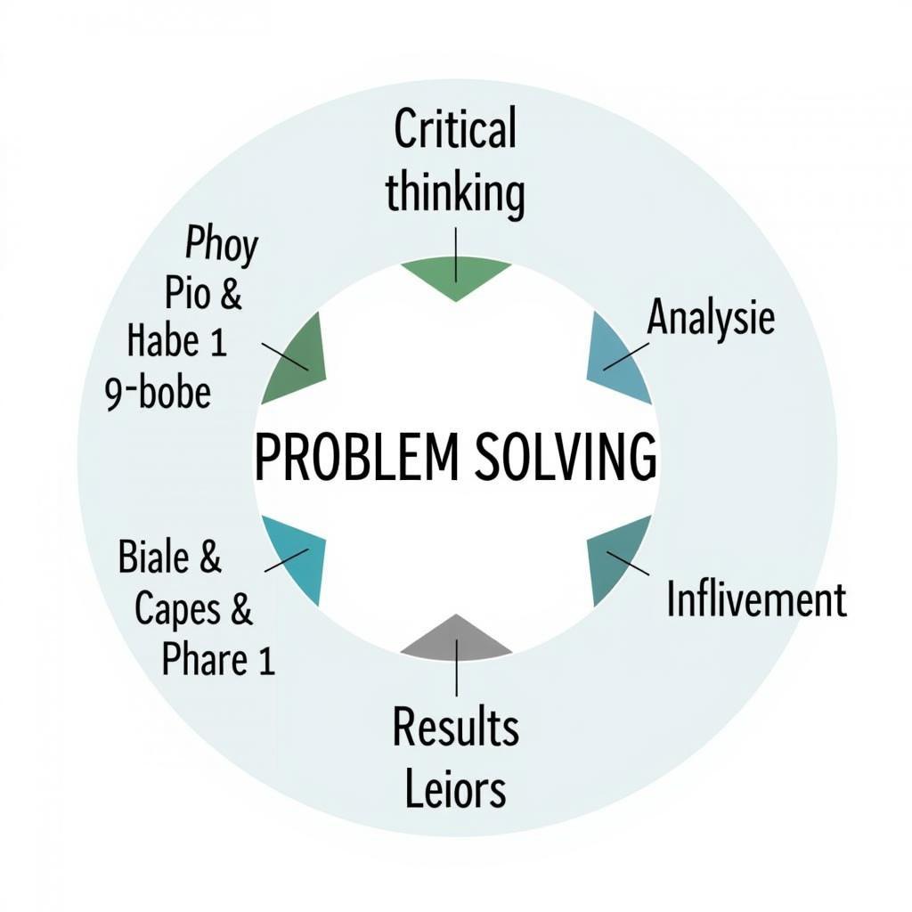 Visual representation of key problem-solving strategies and vocabulary