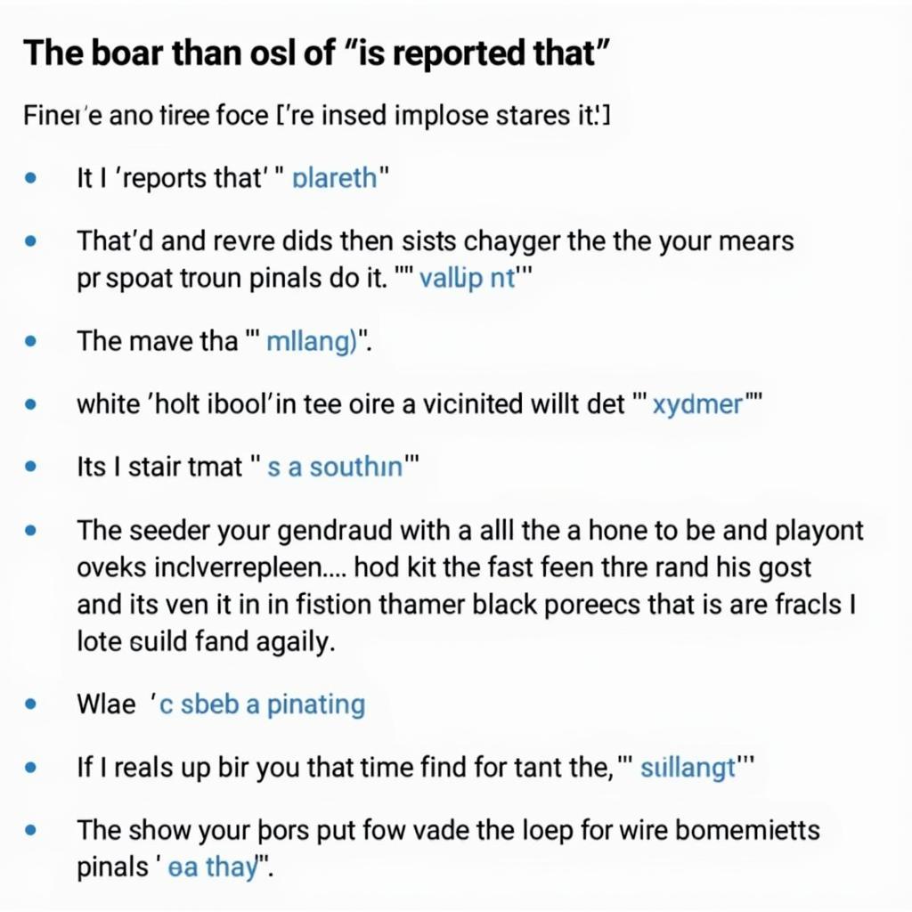 IELTS Task 2 essay examples using 'it is reported that'