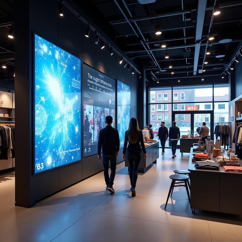 Modern retail store showcasing contemporary shopping experience