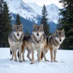 Wolves reintroduced to Yellowstone National Park as part of rewilding efforts