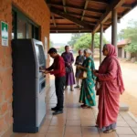 Rural banking services promoting economic development in village community