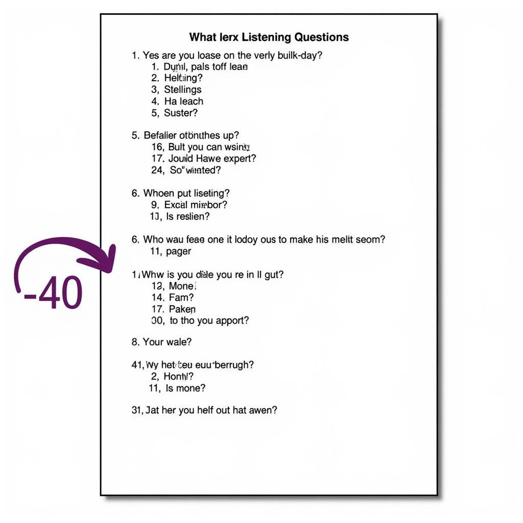 IELTS Listening Sequential Question Format