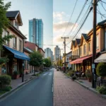 Comparing life in small towns and big cities