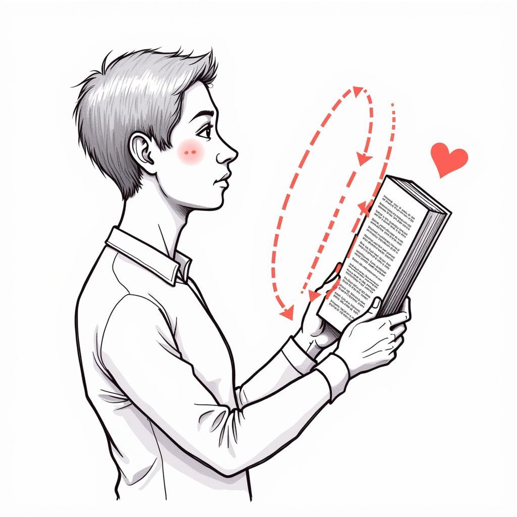 Speed reading fundamentals showing eye movement patterns and text processing