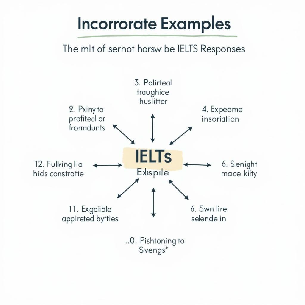 IELTS response structure with example integration