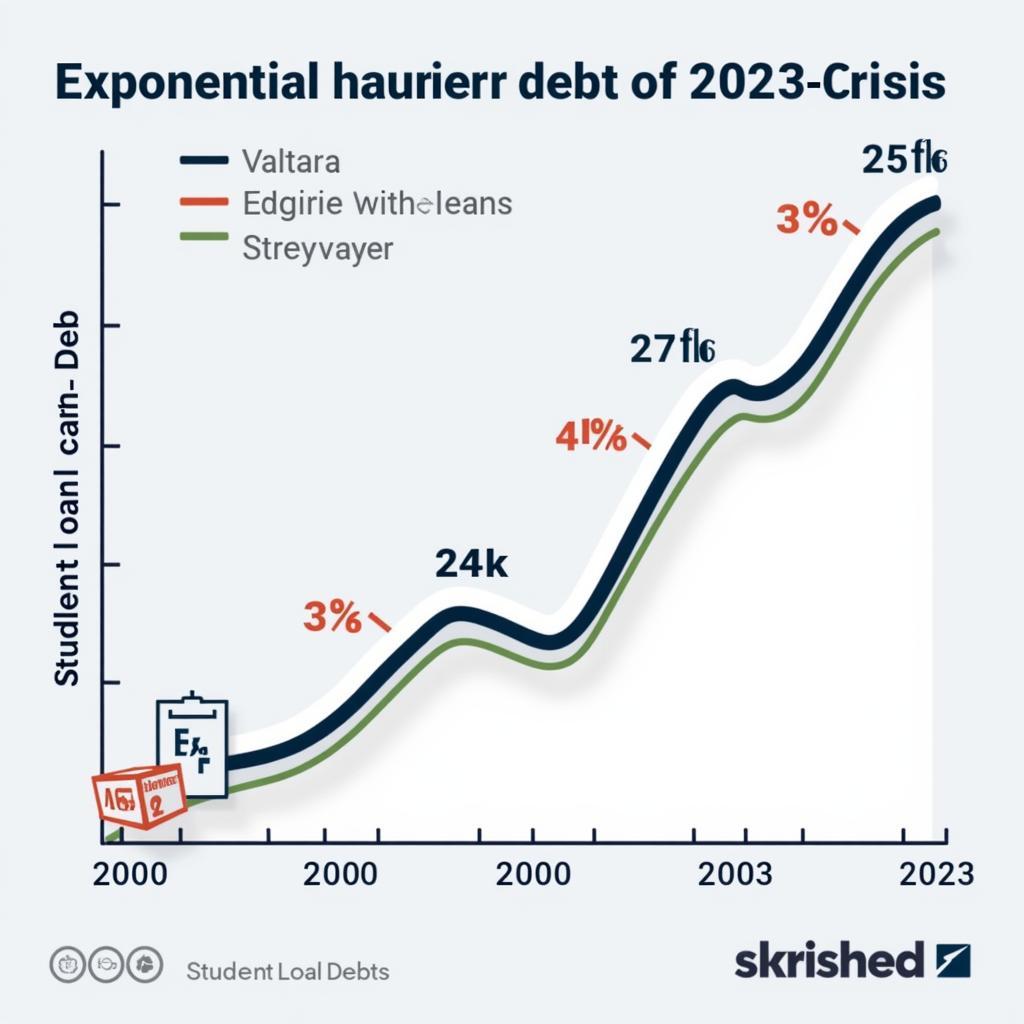 Rising student loan debt statistics in USA