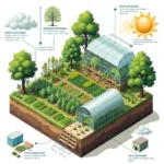 Sustainable agriculture methods showing modern farming techniques