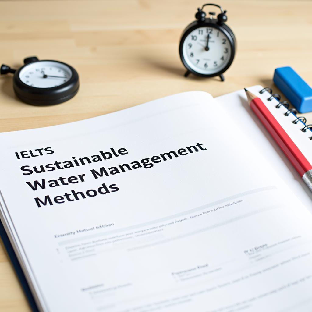 IELTS Reading Practice Exam on Sustainable Water Management Methods