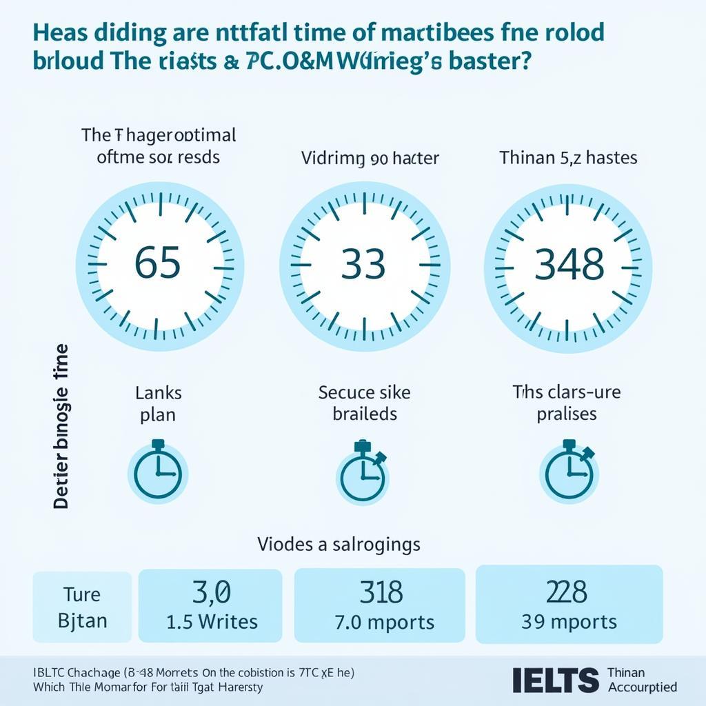 IELTS Writing Time Management Strategy Chart with Task Breakdown