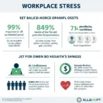 Workplace stress statistics showing impact on employee health