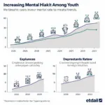 Rising rates of anxiety and depression among young people worldwide