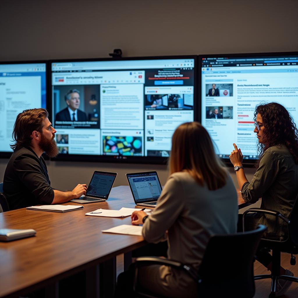 Critical media consumption and digital literacy education concept