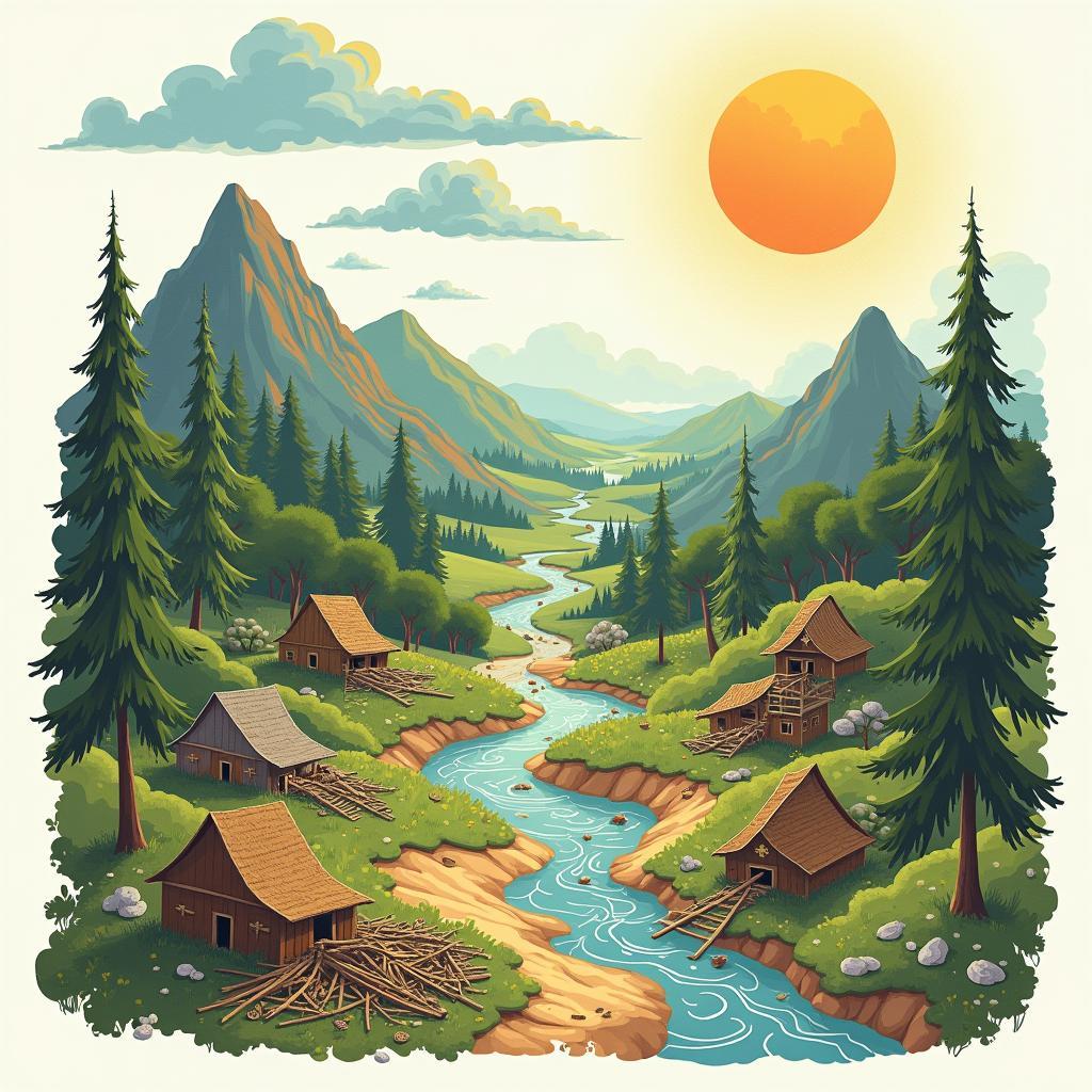 Environmental impact of deforestation on climate and ecosystems