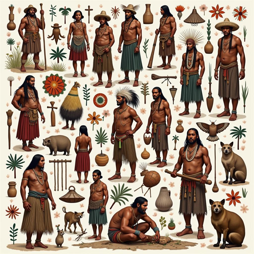 Diverse tapestry of indigenous cultural heritage showcasing ancient traditions, customs, and philosophies from various communities.