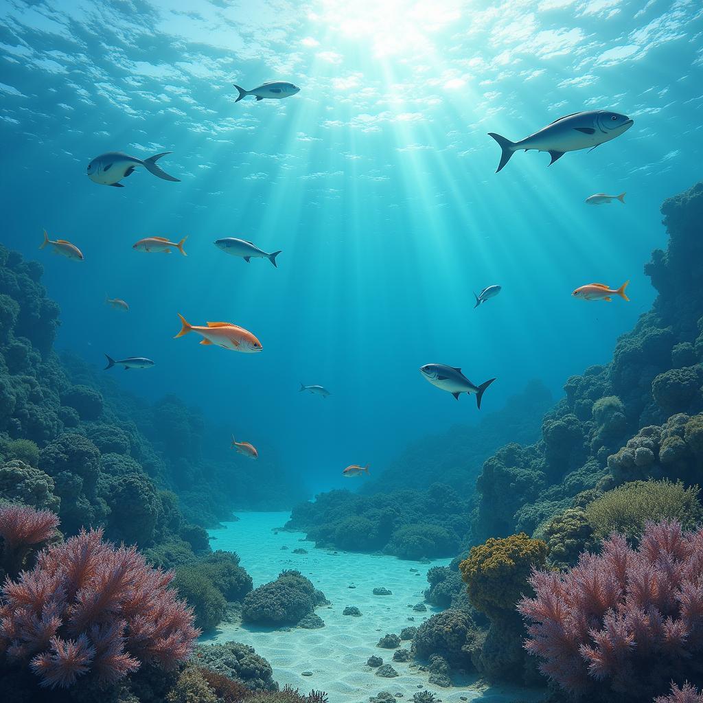 Devastating effects of ocean acidification on coral reefs and diverse marine life species