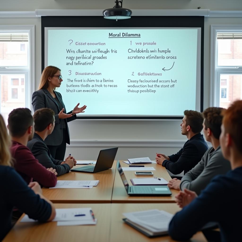 Teaching ethical behavior in modern classroom setting