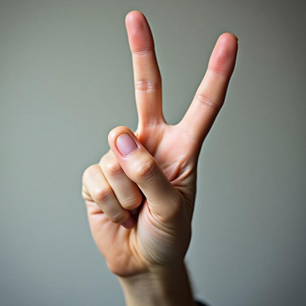 Close-up of fingers crossed gesture symbolizing hope, good luck, and wishing for a positive outcome.