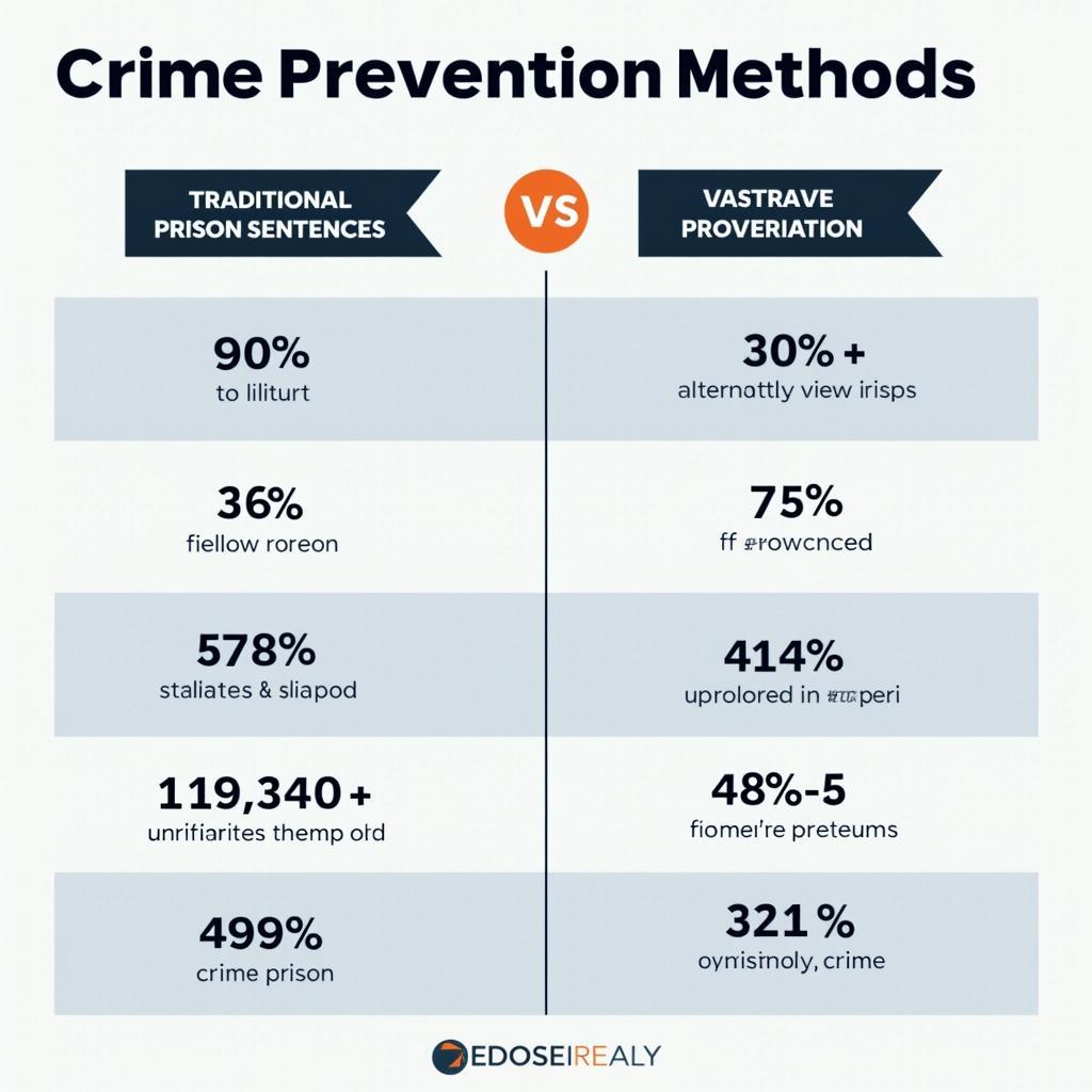 Government strategies for crime prevention comparing prison sentences vs alternative methods
