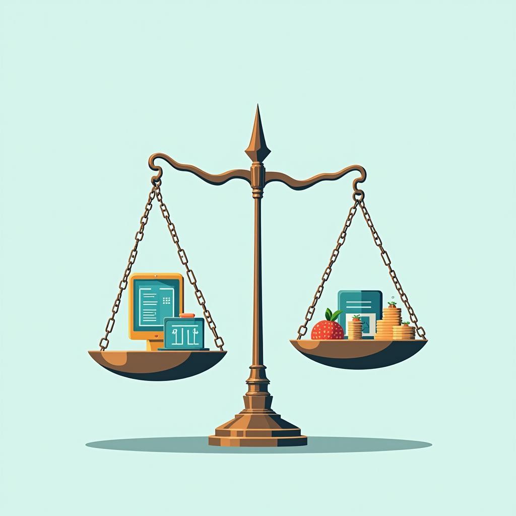 Government investment choices between technology and basic needs