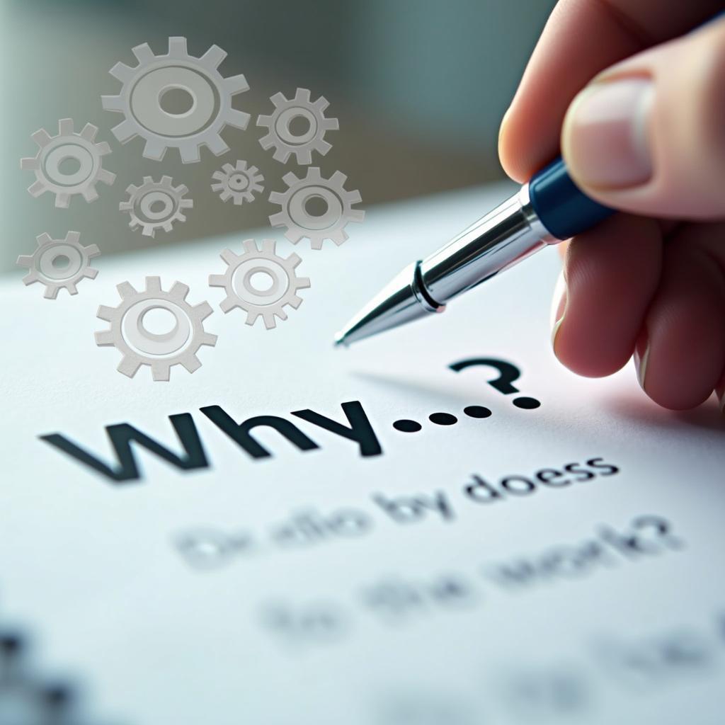 IELTS student critically analyzes 'why' questions, showcasing thinking skills for exam success and improved scores.
