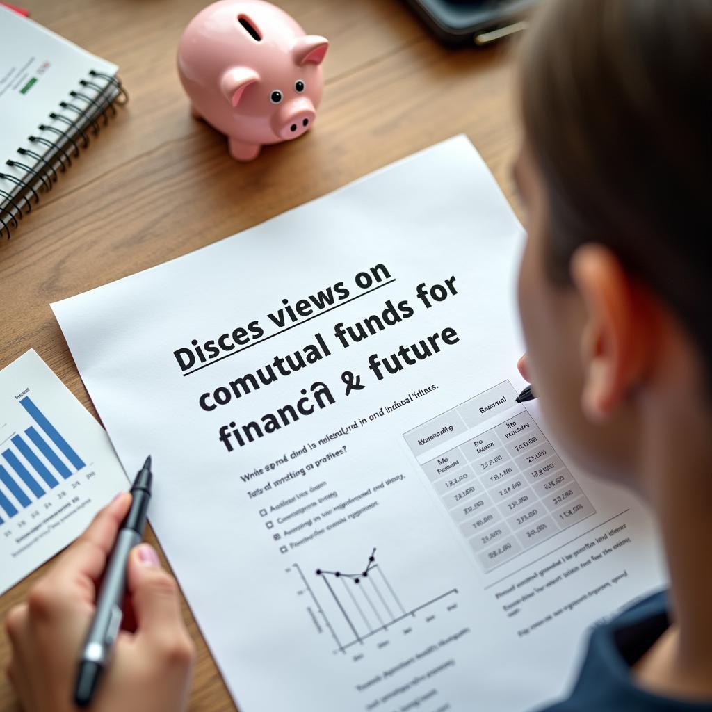 IELTS Writing Task 2 exam focusing on mutual funds investment as a key topic for financial literacy and future security.