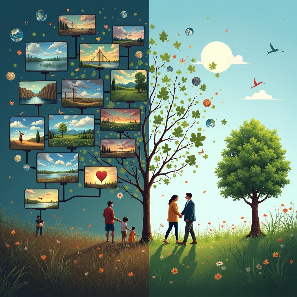 The role of media versus individual actions in environmental awareness