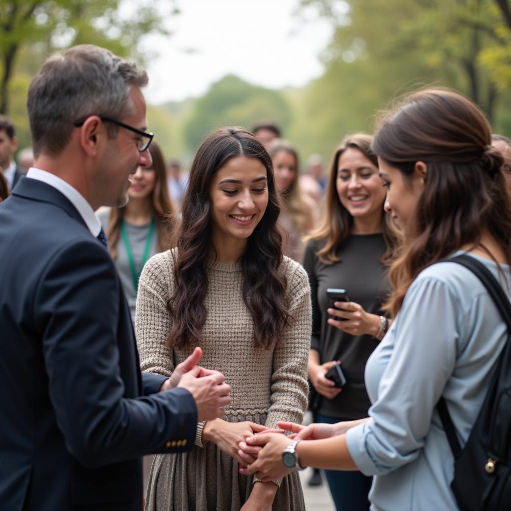 Government and community members working together to promote social cohesion