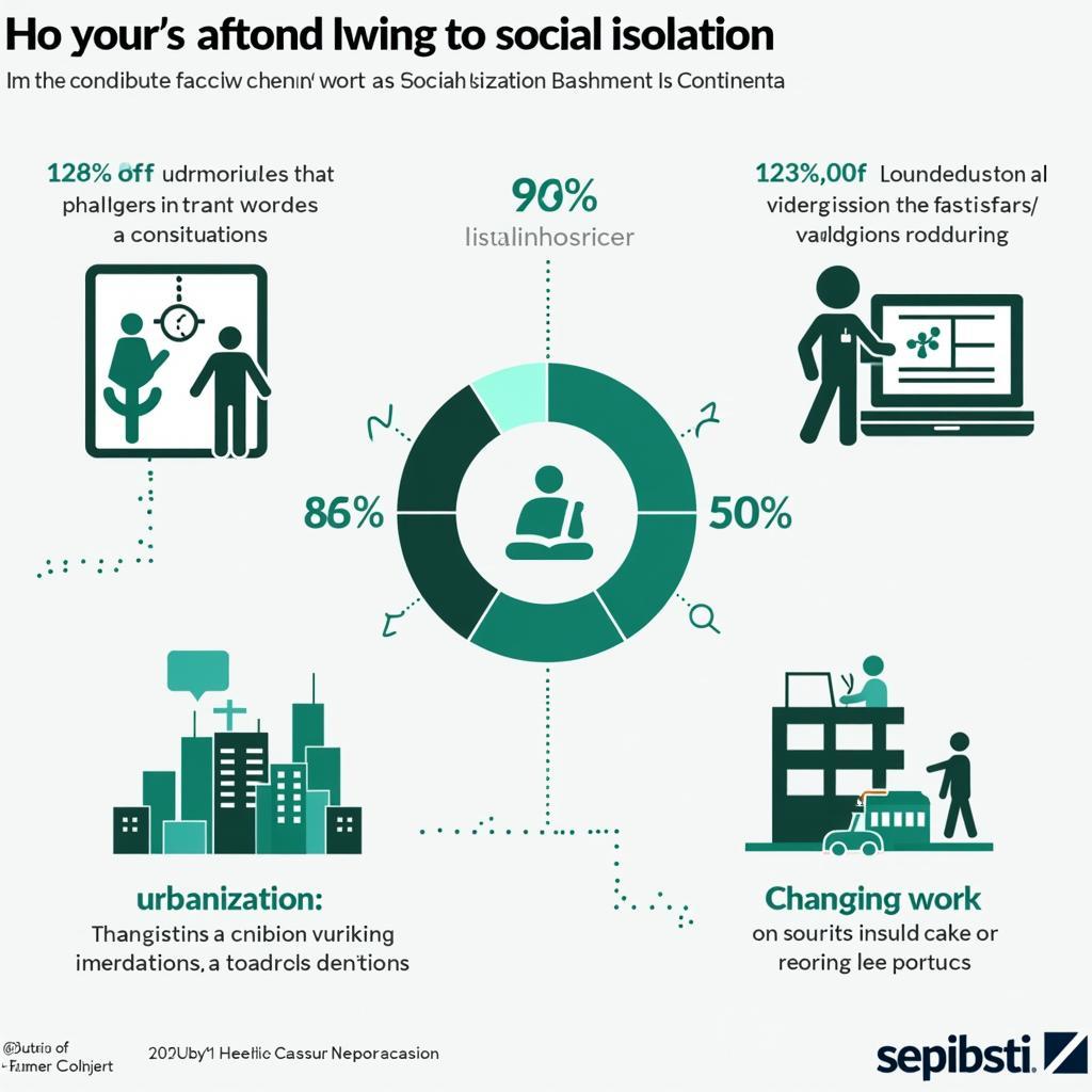 Social isolation causes in modern society affecting mental health