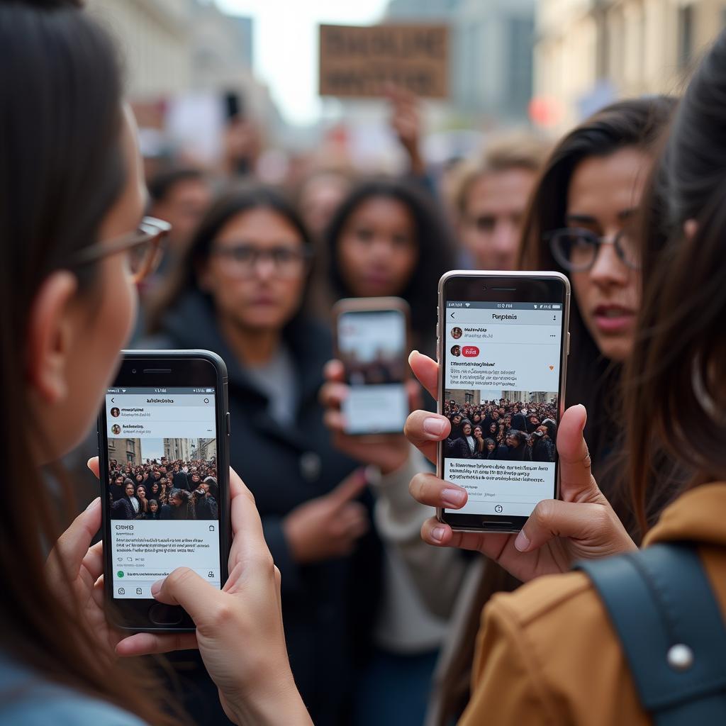 Social media platforms giving voice to marginalized groups through political activism and online campaigns