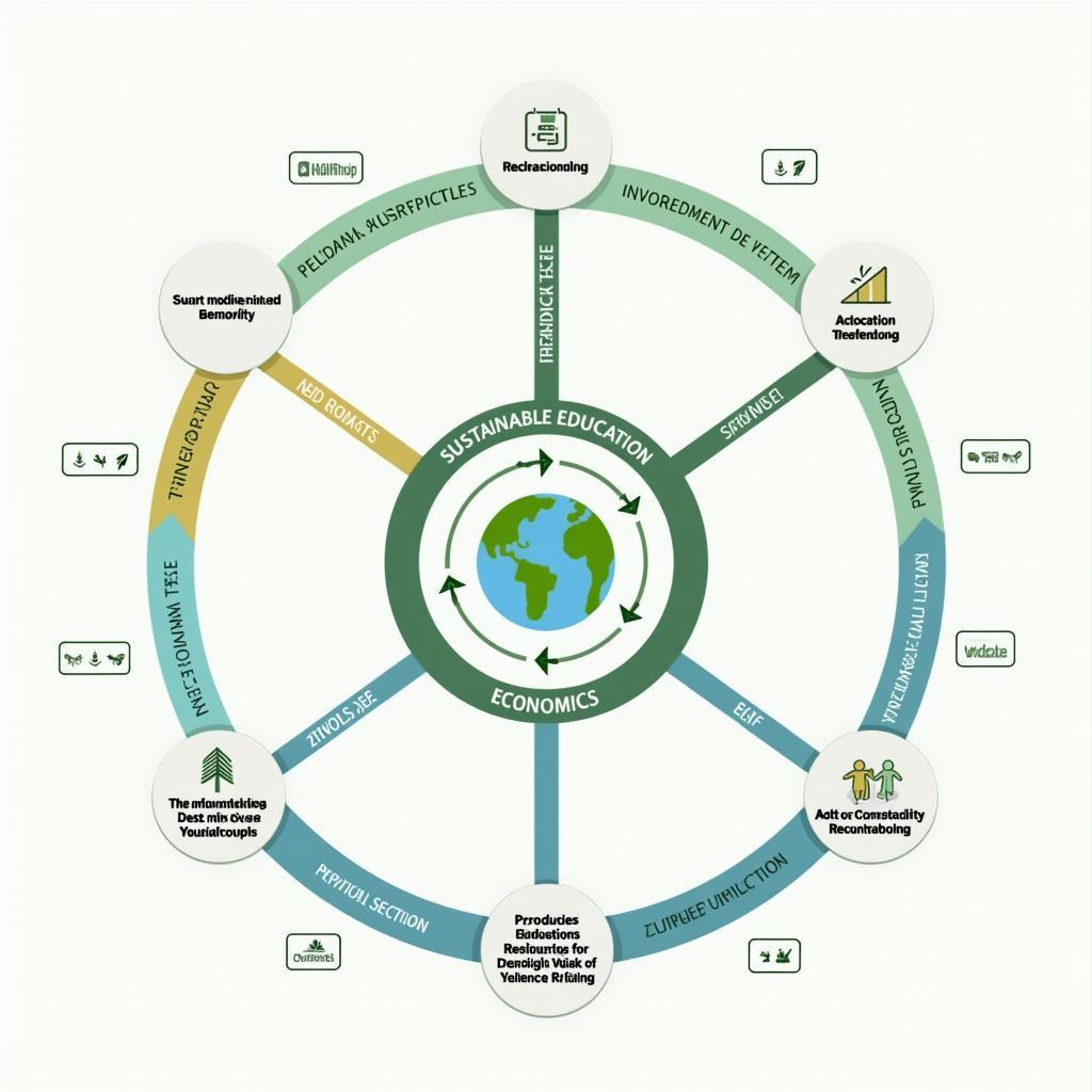 Sustainable Education Systems Concept Diagram