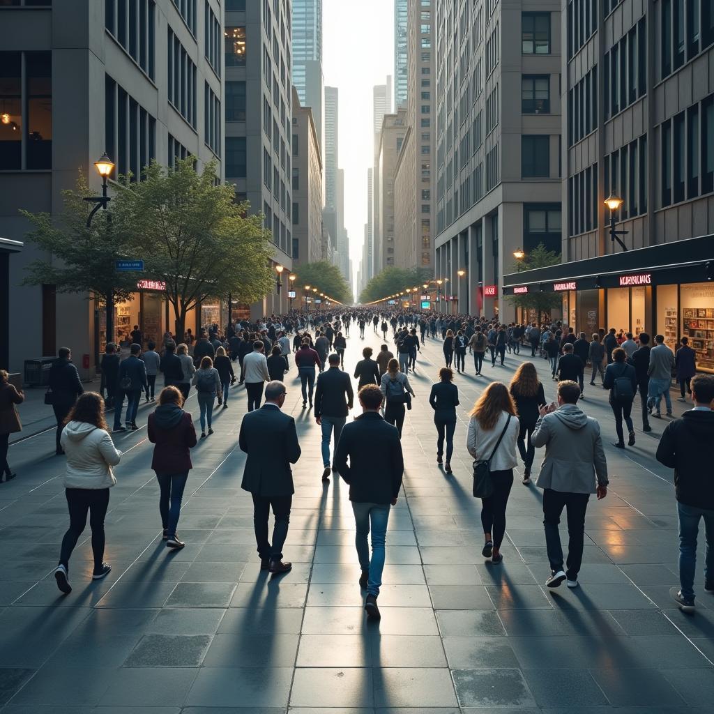 Urban community and social isolation in modern city