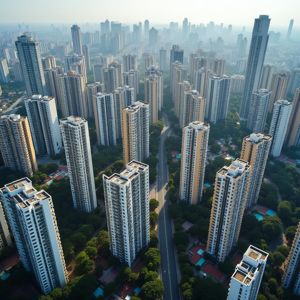 Urban housing crisis affecting modern city development