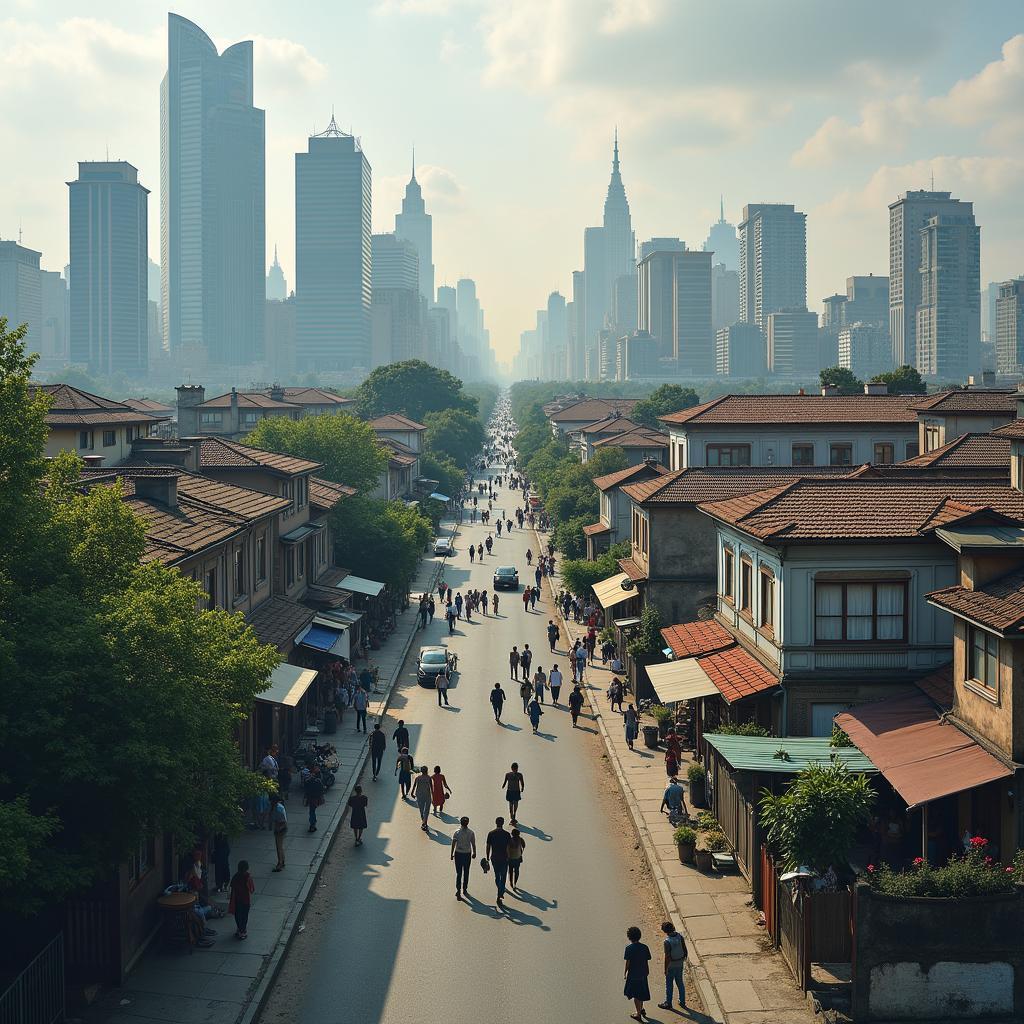 Urban development affecting traditional neighborhood relationships