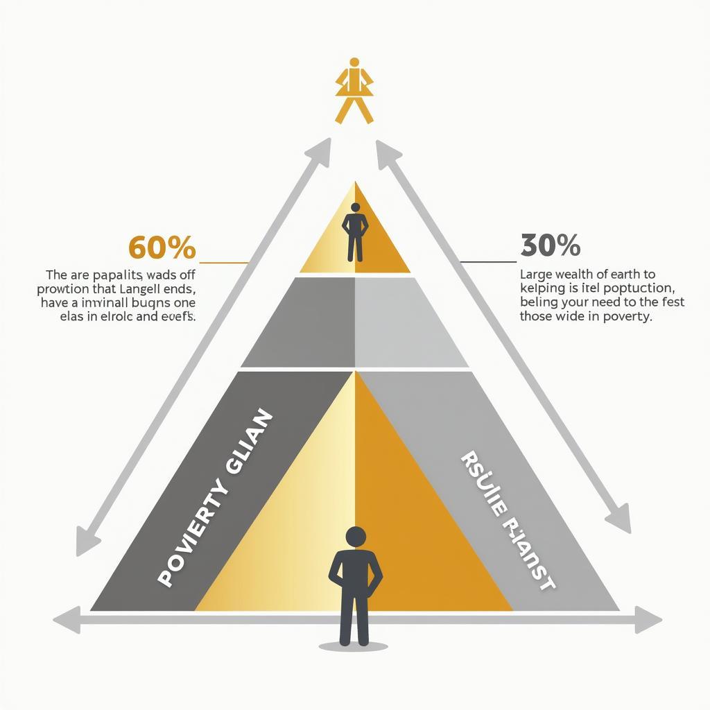 IELTS Writing Task 2 visual representation of wealth distribution showing income inequality impact on society